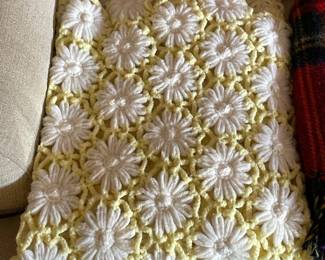 Vintage Handmade Crotched Blanket