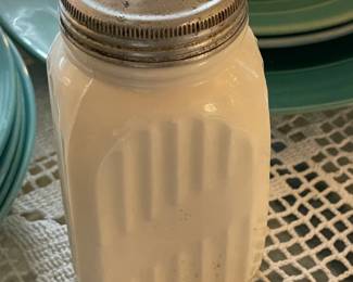 Vintage Milk Glass Shaker