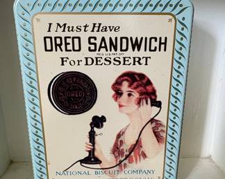Vintage Oreo Sandwich For Dessert Tin