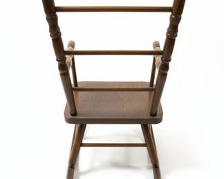 Vintage Child's Ladder Back Rocking Chair