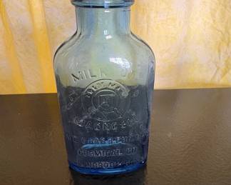 Vintage Cobalt Blue Phillips Milk of Magnesia Bottle