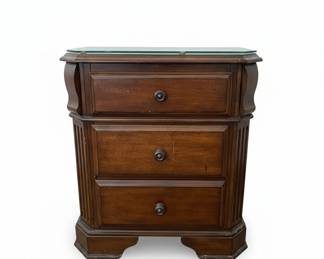Ashley Furniture "Porter" 2-Drawer Nightstand with Glass Top