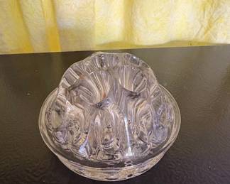 Victorian Pressed Glass Flower Frog