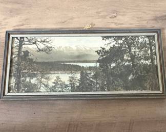 Vintage Framed Landscape Photograph