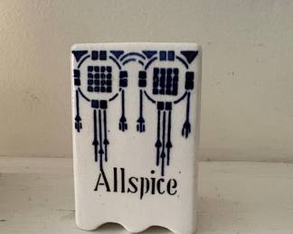 Art Nouveau Allspice Spice Jar - Made in Germany