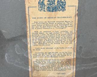 Mexican Feather Art Framed Picture