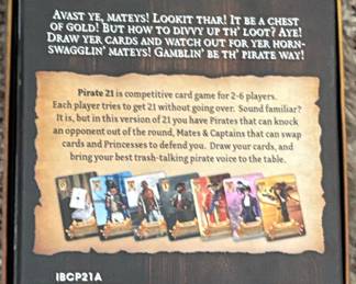 Pirate 21 Card Game