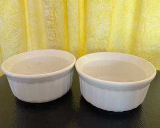CorningWare French White Stoneware Ramekins