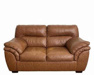 Brown Leather Sofa