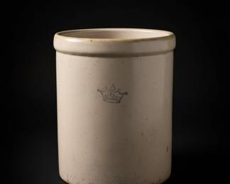 Robinson Ransbottom 6-Gallon Blue Crown Stoneware Crock