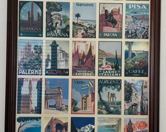 Vintage Italian Travel Poster Collage
