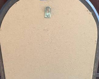 Vintage Arched Wooden Wall Mirror