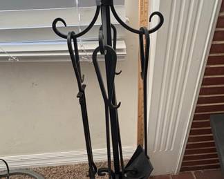Wrought Iron Fireplace Tool Set