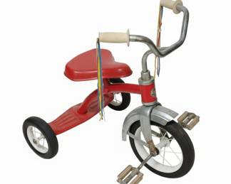Vintage Roadmaster Red Metal Tricycle