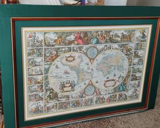 World Map by Nicolaus Visscher, 'Magna Carta Mundi'