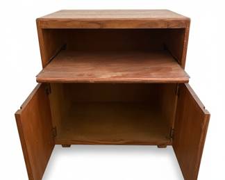 Mid-Century Modern Oak Nightstand / End Table