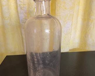 Antique Clear Glass Bottle