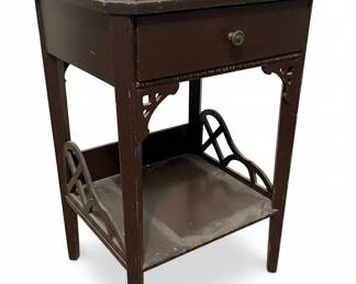 Vintage Mersman Mahogany End Table with Drawer
