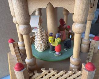 3-Tier Wooden Christmas Pyramid with Figures