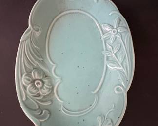 California Originals Turquoise Ceramic Tray