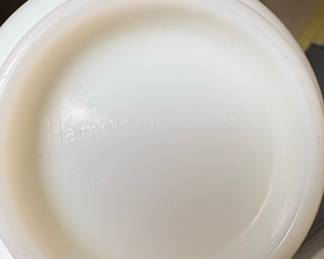 Hamilton Beach Milk Glass Mixing Bowl