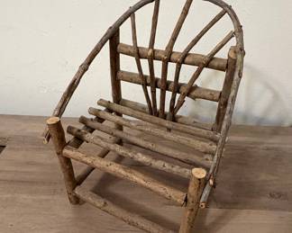 Miniature Bent-twig Folk Art Chair