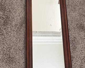 Vintage Arched Wooden Wall Mirror