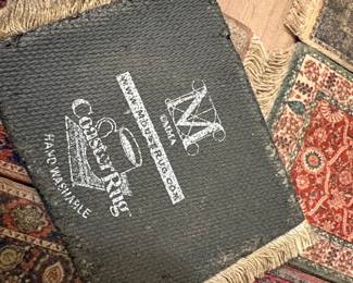 Set of 7 "Coaster Rug" Persian Style Drink Coasters