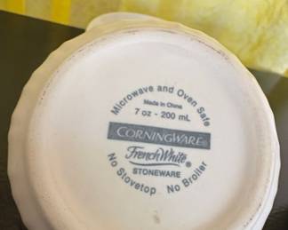 CorningWare French White Stoneware Ramekins
