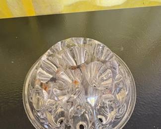 Victorian Pressed Glass Flower Frog