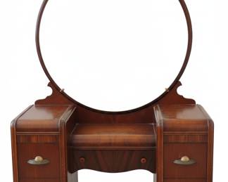 Art Deco Waterfall Vanity with Mirror