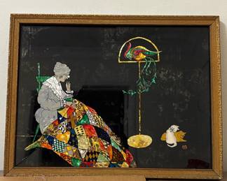 Art Deco Marquetry Panel