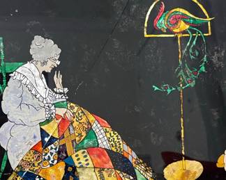 Art Deco Marquetry Panel