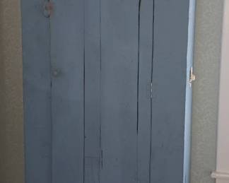 Early 1800's Primitive Blue Jelly Cabinet