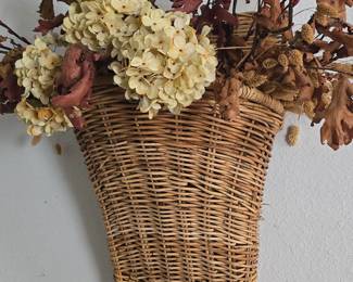 Hanging Wicker Basket