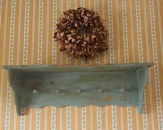 Wall Shelf with Wreath