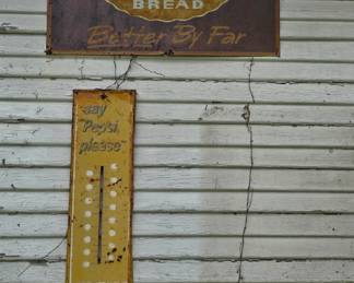 Old Metal Signs - Pepsi and Bond Bread
