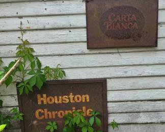 Carta Blanca and Houston Chronicle Sign
