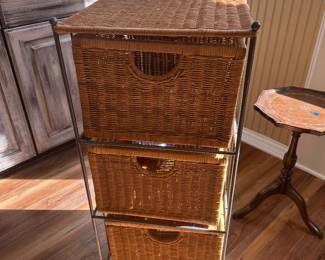 Wicker stand dresser