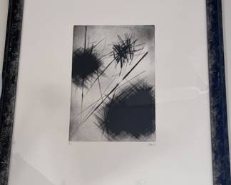 Art Black and White Etching Paso by Fernando Zobel Spanish-Filipino Painter 