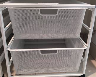 Elfa Storage Bins on Casters