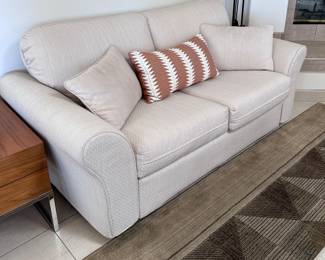 Sofabed, Matching Loveseat, Modular Coffee Table, Area Rug, End Table