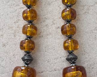 Amber Beaded Necklace