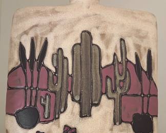 Hand Painted Stoneware Mara Vase