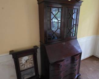 Mahog Gov. Winthrop Secretary Desk 82 1/2"H X 38"W X 20"D - $199.99 You must Load cabinet located in Bellevue