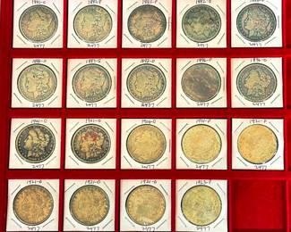 Morgan and Peace Silver Dollars