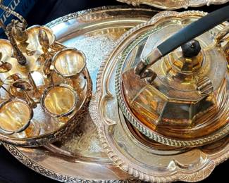 Silver Plate Service Items