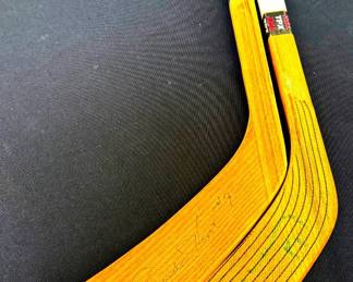 Signed Hockey Sticks