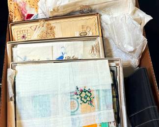 Vintage Hankerchiefs - Lace and Embroidery, Some French
