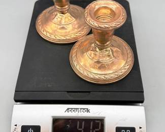 412 grams weighted sterling silver